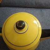 Yellow black teapot, art deco style, vintage