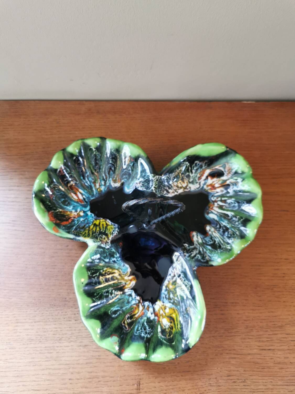 Vallauris vintage compartment dish