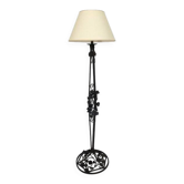 Wrought iron floor lamp, 170 cm, Art Deco work circa 1920