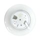 Vintage Polish glass flush-mount ceiling light (Penko Pieńsk, 1970s, PRL