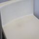 Two white fiberglass Kostka chairs 1970