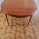 Vintage Scandinavian extendable table with double extension