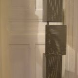 Vintage perforated metal floor lamp