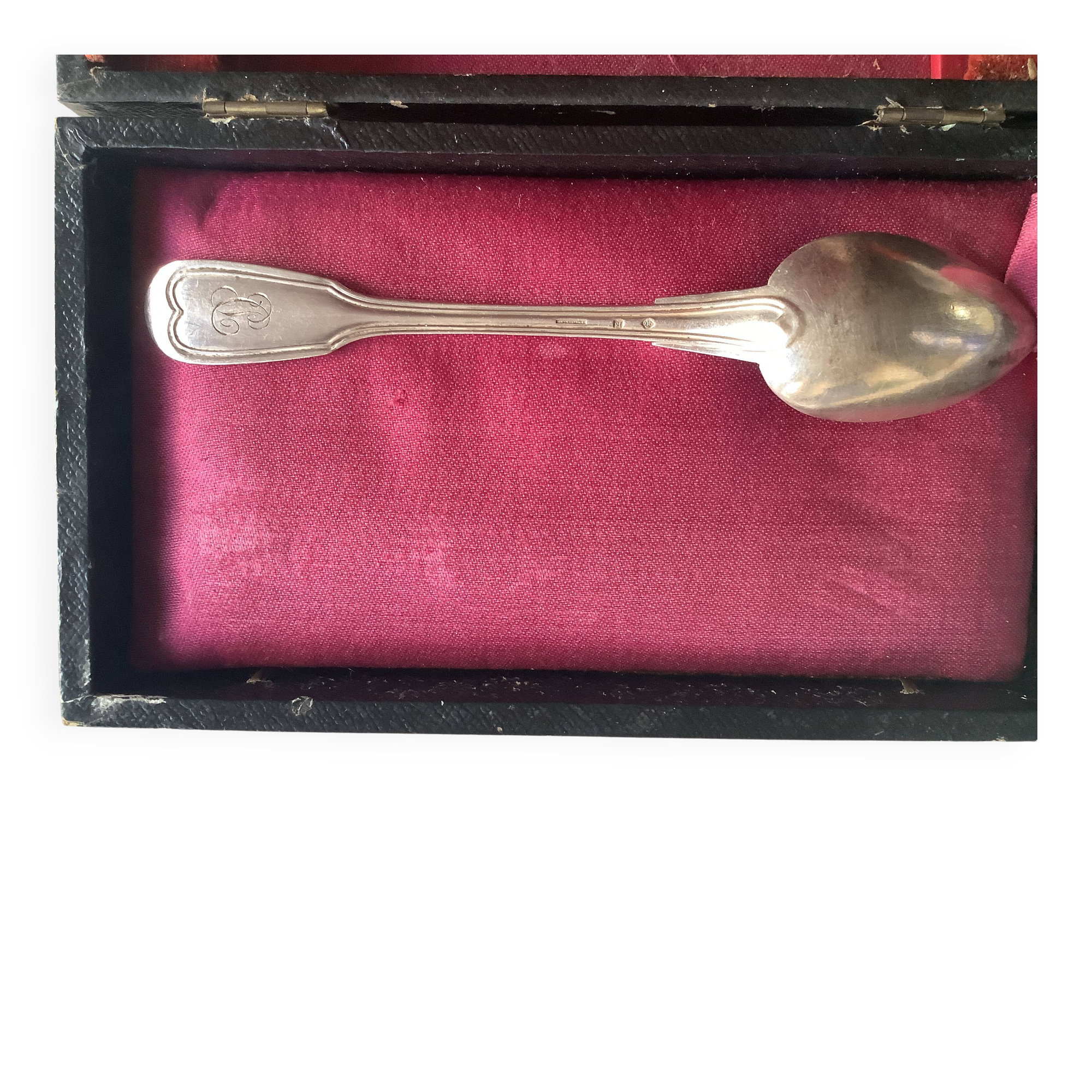 Silver-plated metal spoons