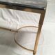 Brass coffee table and marble neoclassical
