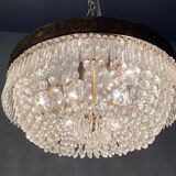 Vintage italian crystal ceiling light