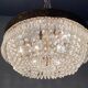 Vintage italian crystal ceiling light