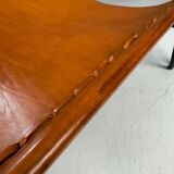 A. A. Dolleman Lounge Chair by Metz & Co, Mid-Century Leather & Metal