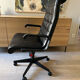 Knoll black leather armchair Richard Sapper 1980