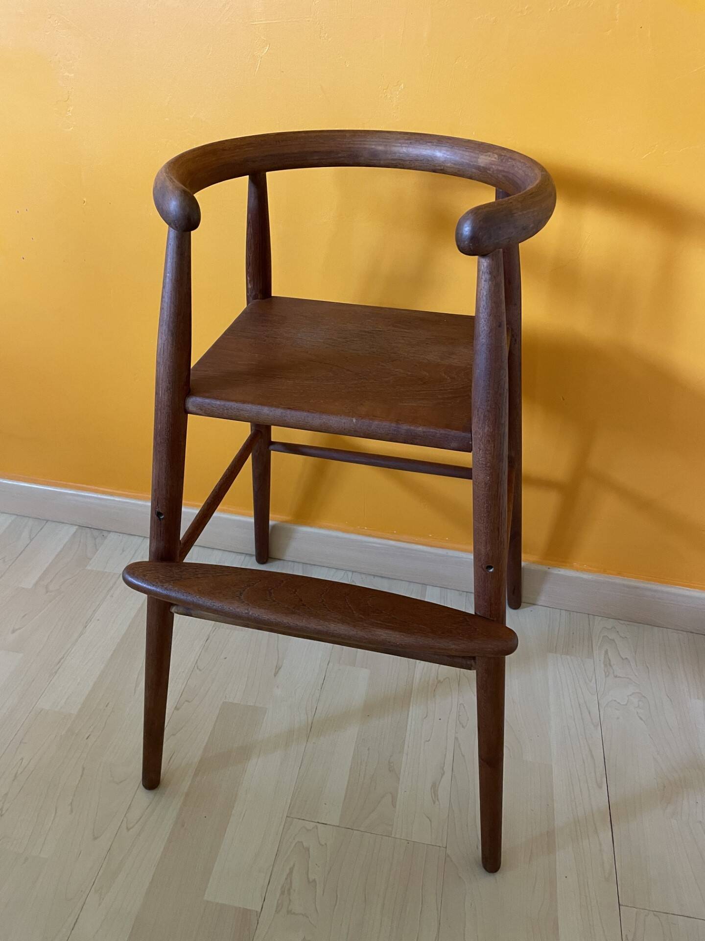 Danish Children's High Chair by Nanna Ditzel for Kold Savvaerk, 1950s