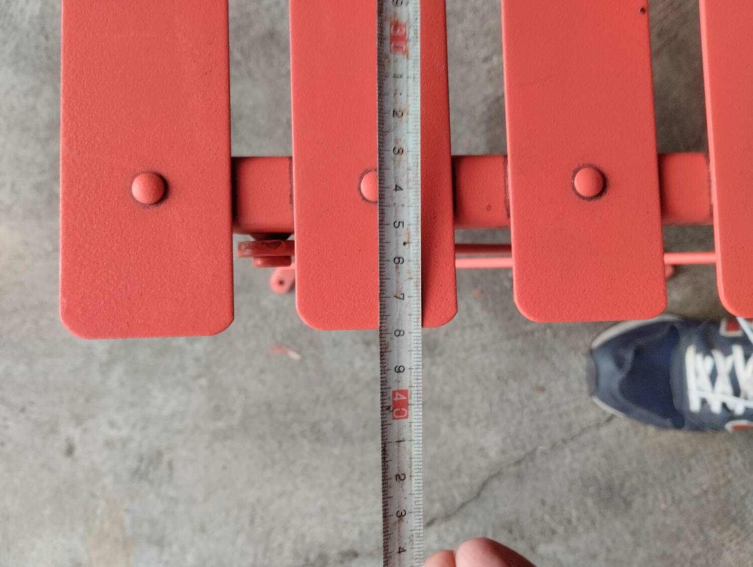 Folding steel chairs, set 2