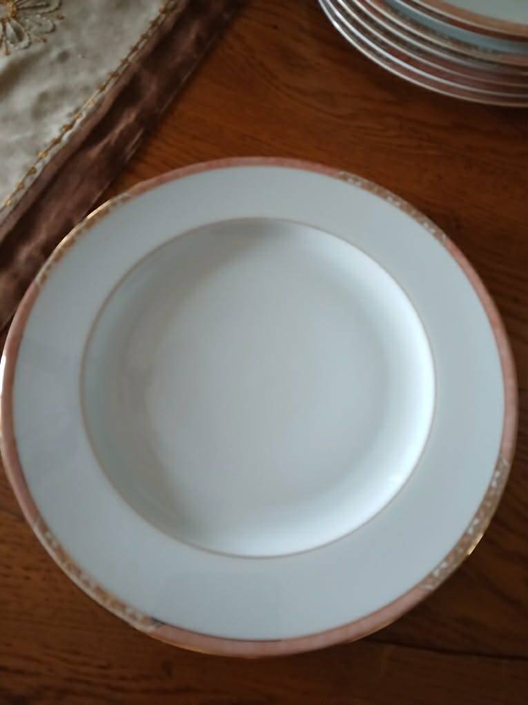Service of 22 flat plates and 6 deep plates "Auray" - Philippe Deshoulières
