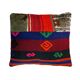 Housse de coussin kilim patchwork turc vintage, 43 x 37 cm