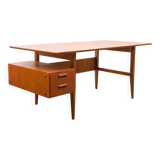 Filigree Danish-style desk, 1960s, in teak