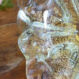 Cendrier en verre de Murano et feuille d’or par Barovier et Toso