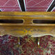 Chinese, Asian wooden coffee table nature peacock scene