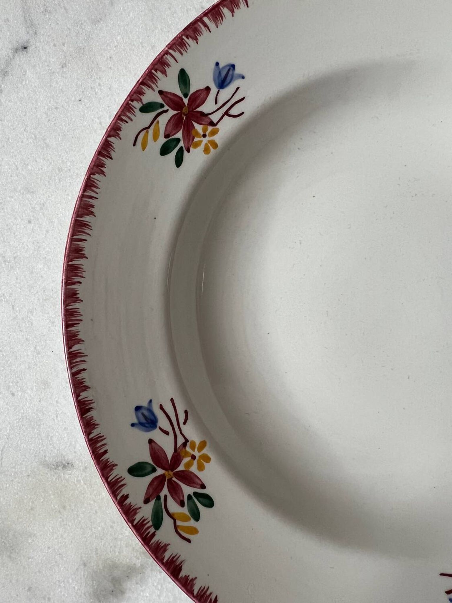 Sarreguemines Digoin Evelyne soup plate