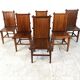 Mid century bamboo dining chairs, 1960s