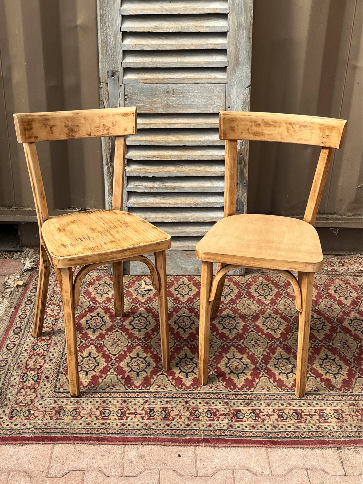 Pair of bistro chairs