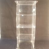 Plexiglas CD storage column - Vintage design 80s