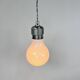 Vintage pendant lamp oversized light bulb by nuova elleluce, 1970