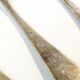 Set of mocha spoons, mid-century modern, silver-plated brass, D. Fraget, Poland, 1950s