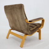 1970s Yngve Ekström "Contino" Leather Armachair,Sweden
