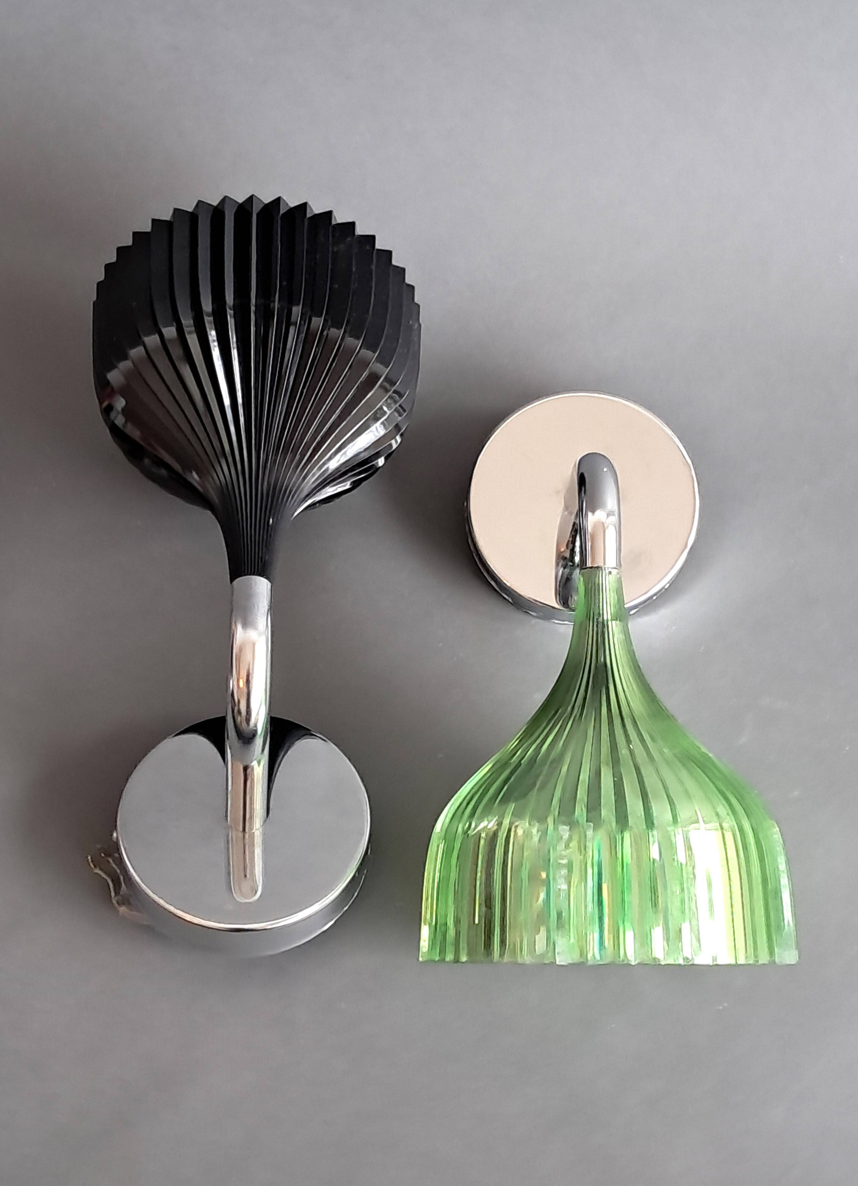Paire d'appliques "E" par Ferruccio Laviani pour Kartell