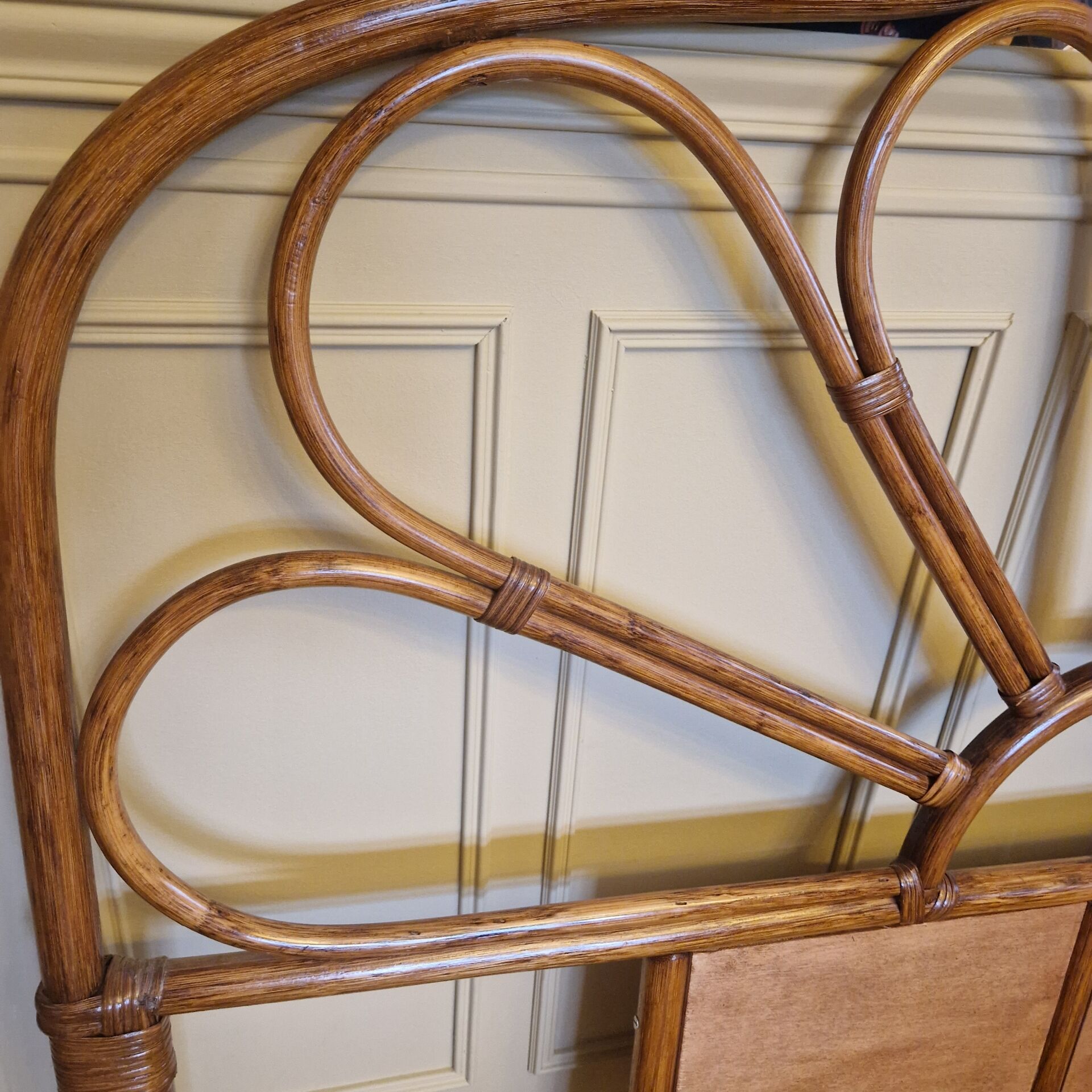 Rattan headboard