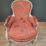 Bergere upholstered in Louis XV style