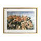 Lithograph Monaco the Palace signed Jean-Marie Simon 20th century