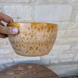 Vintage stoneware salad bowl from Niderviller, Fauve model, 1960s/70s, 24.5cm.