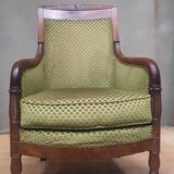 Empire bergère in mahogany veneer