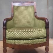 Empire bergère in mahogany veneer