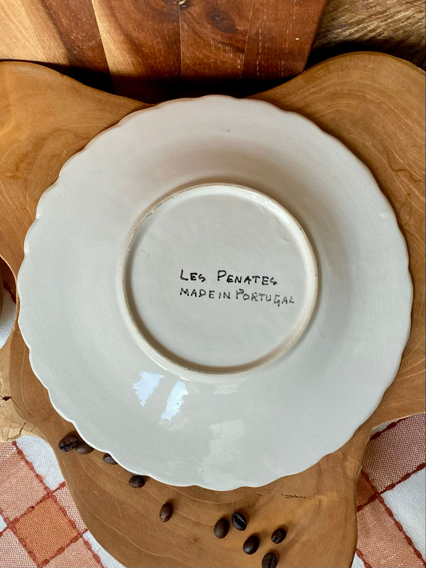 Assiettes Barbotine