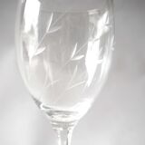 Set of 6 chiseled glasses