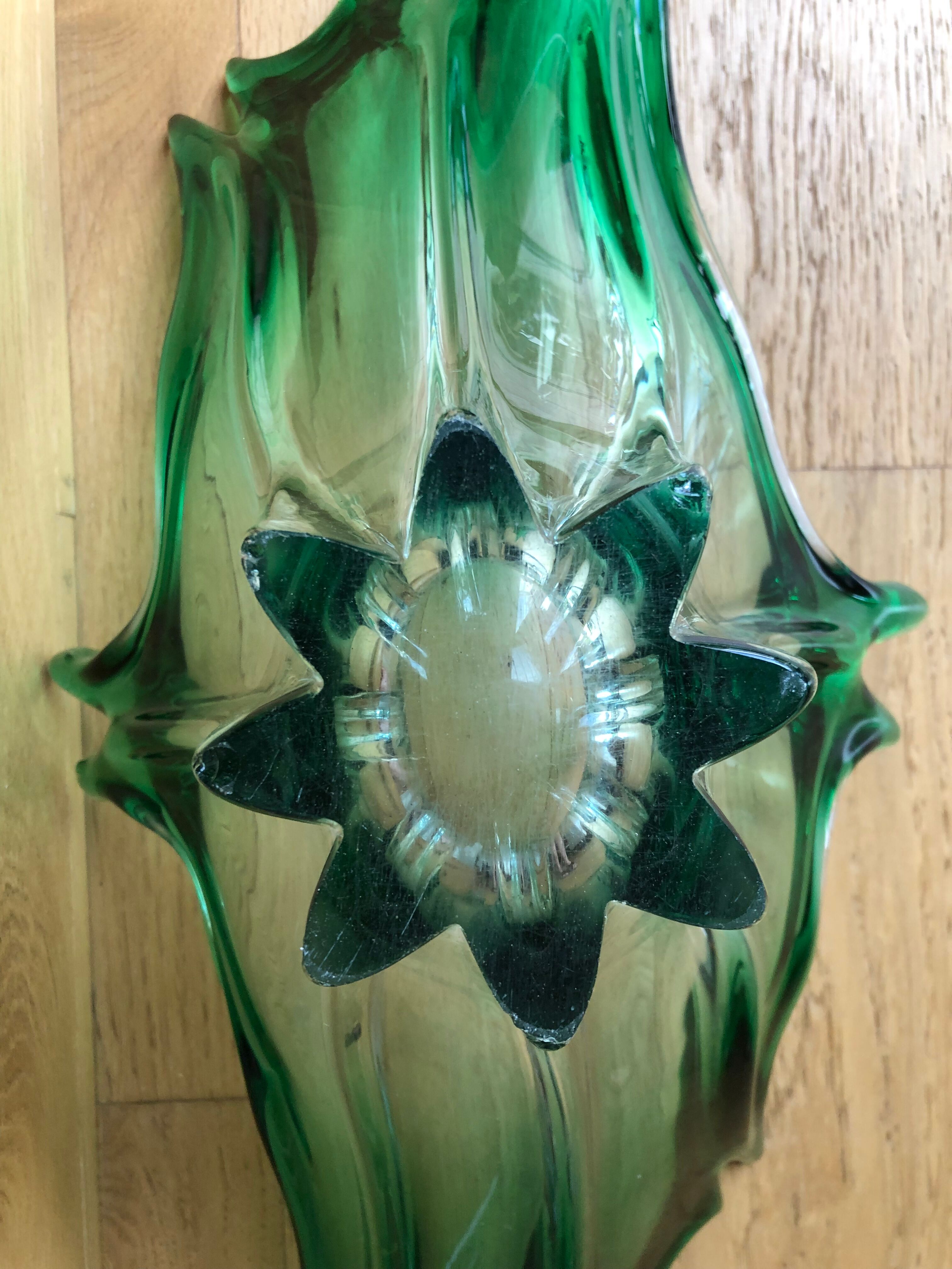 Blown glass fruit cup