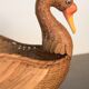 Panier en osier en forme de canard