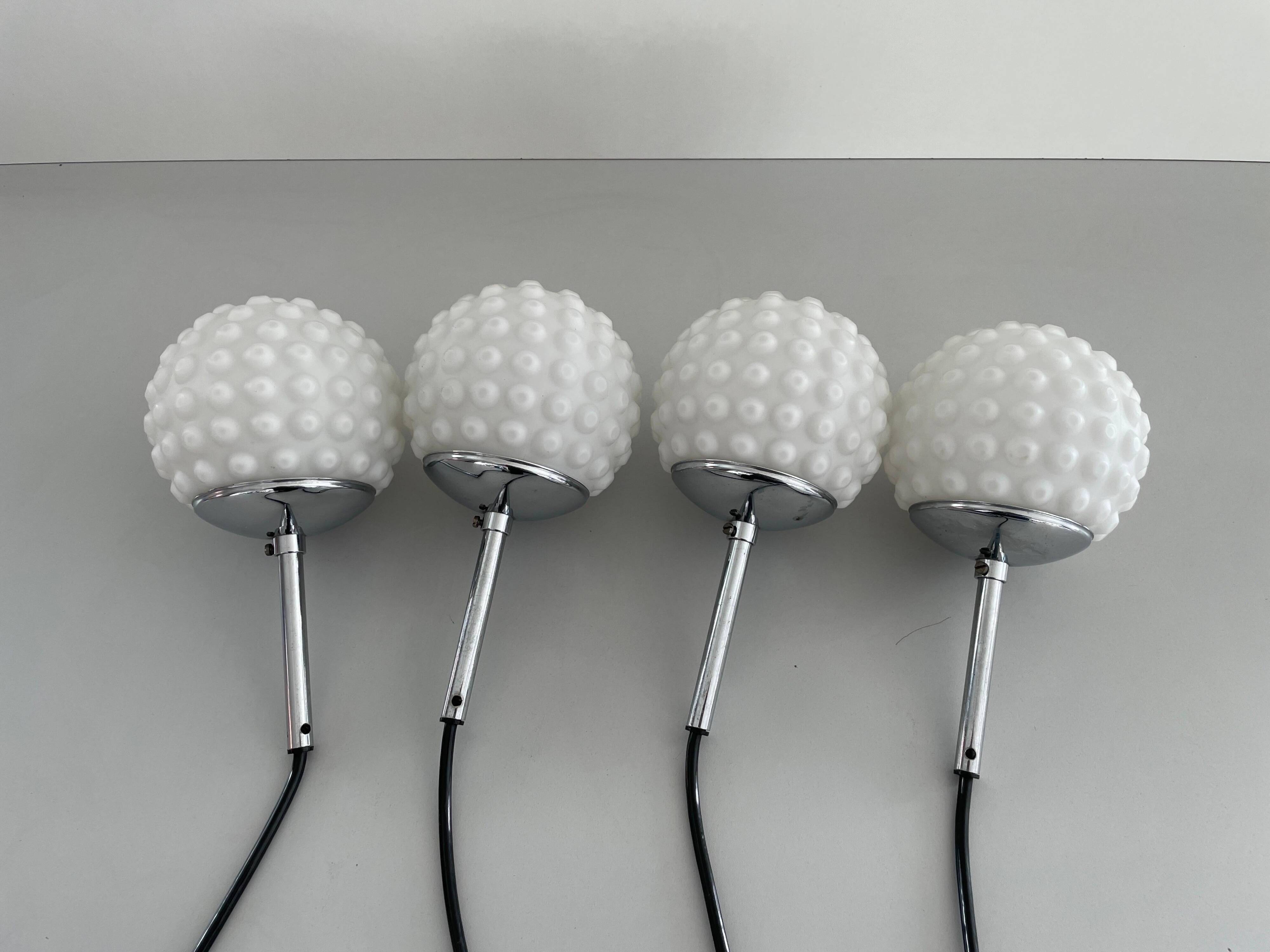 Small Ball and Ball glass ceiling light by Rolf Krüger for Staff, 1970s, Germany.
