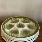 6 Moulin des Loups oyster plates