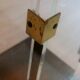 Umbrella stand in brass and clear lucite / plexiglass, 1960s