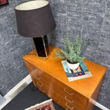 Vintage chest of drawers with spindle legs