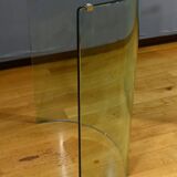 Oval Glass Table, attributed to Fiam, Italy – 1980