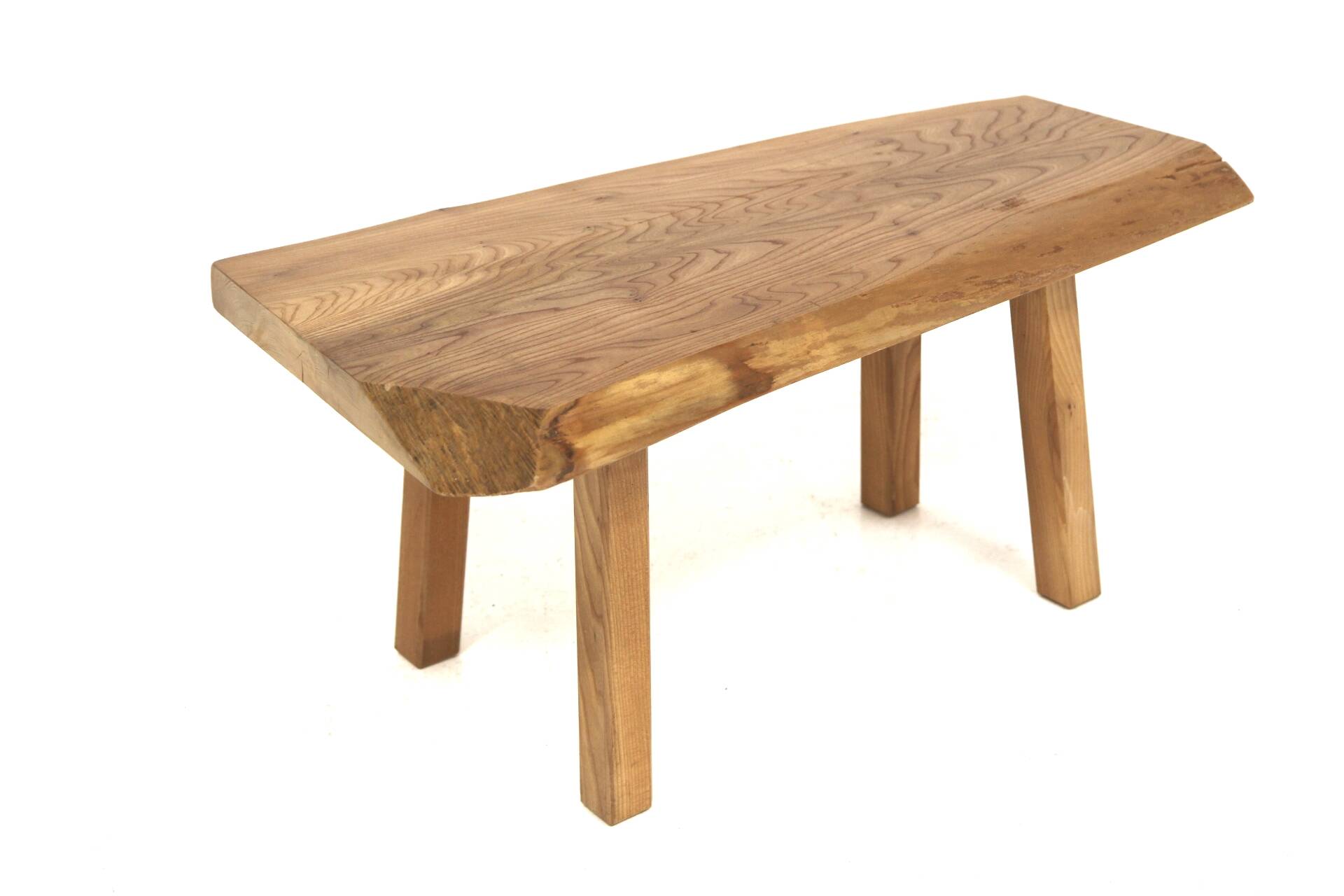 Scandinavian elm coffee table, Sweden, 1970