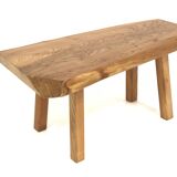Scandinavian elm coffee table, Sweden, 1970