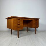 1960s Vintage Minimalistic Danish Teak Writing Desk