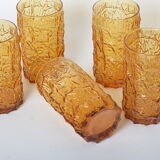 Verres ambrés Withefriars Geoffrey baxter