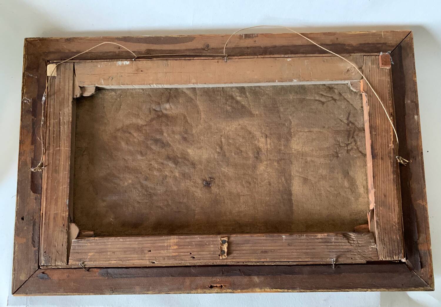 Old painting bouquet of yellow flowers