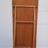 Vintage bamboo psyche mirror 38x150cm
