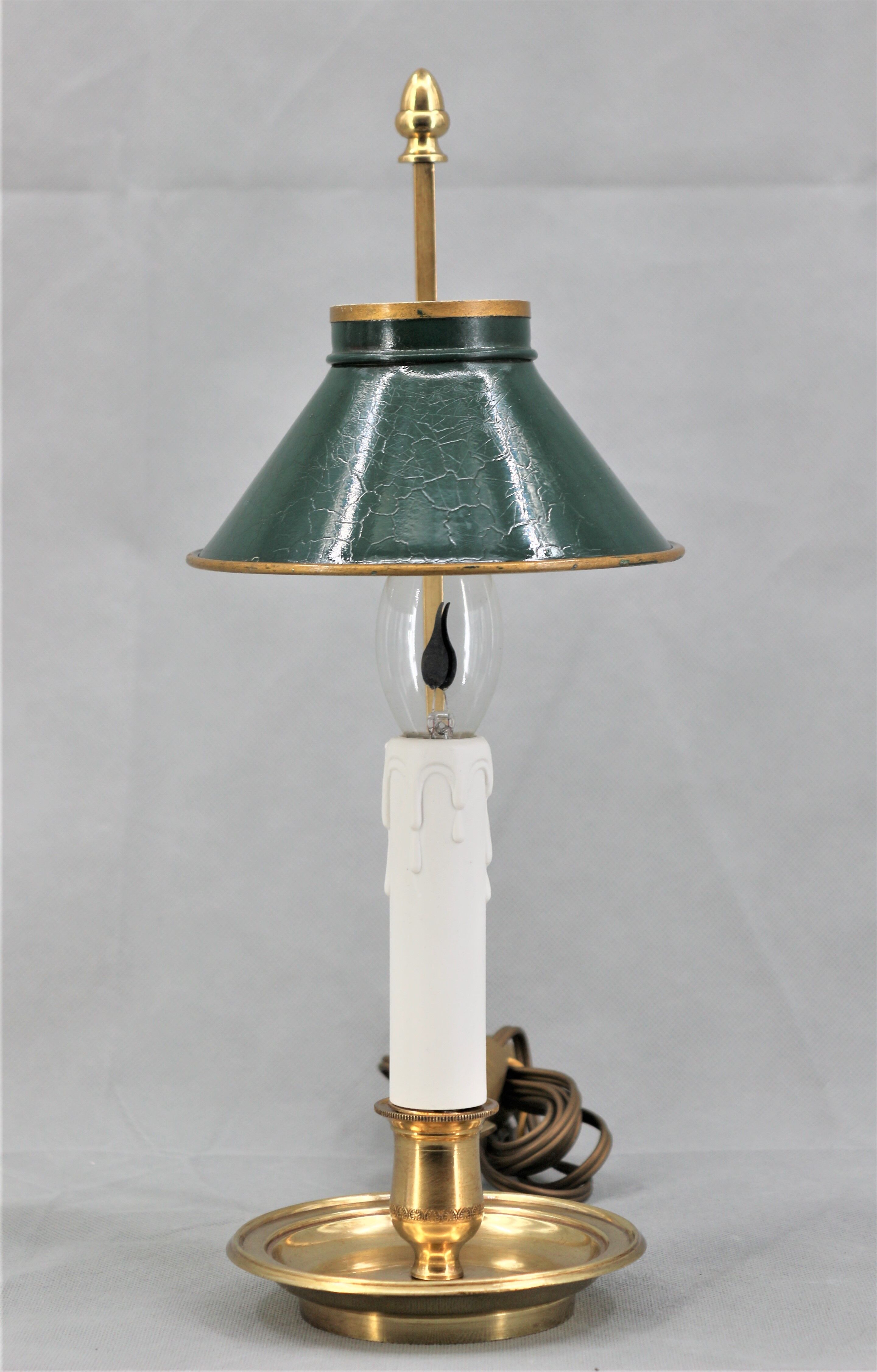 Golden bronze hot water bottle lamp